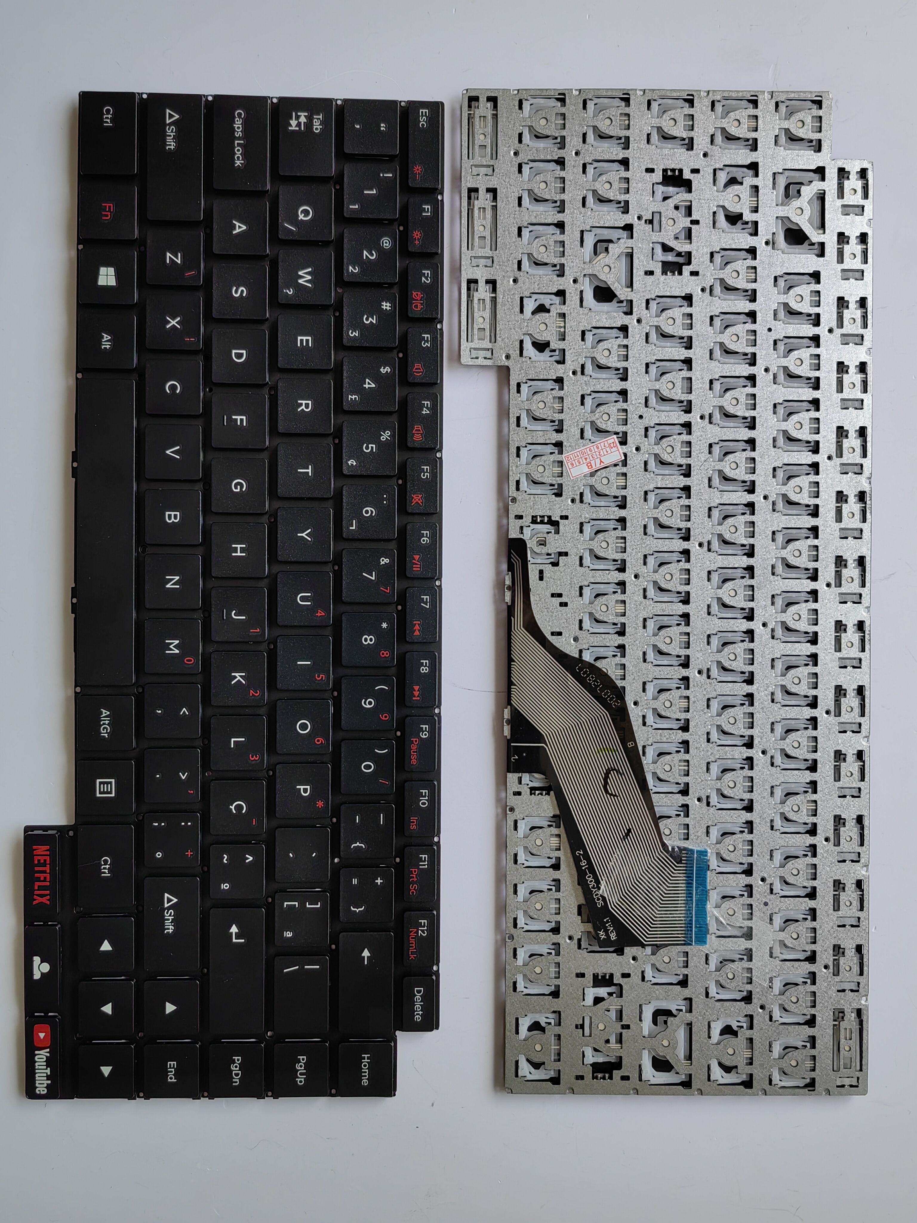 Picture of New Replacement Laptop Keyboard For N/A Q46b/ZR3630/SCDY300-16-X XK small carriage return BLACK BR Layout